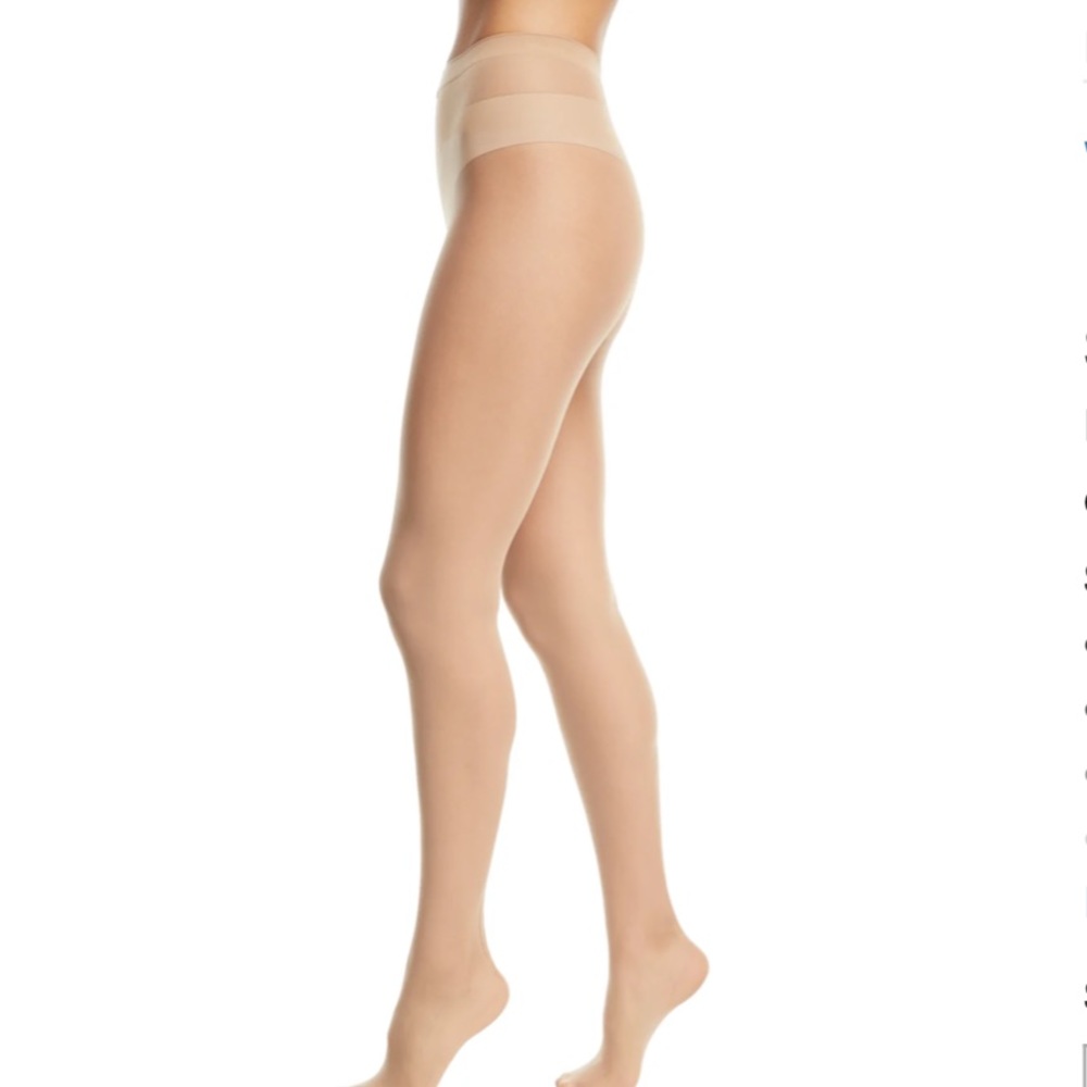 WOLFORD INDIVIDUAL 10 CONTROL TOP TIGHTS PANTYHOSE COLOR: COSMETIC Sz LARGE NWT